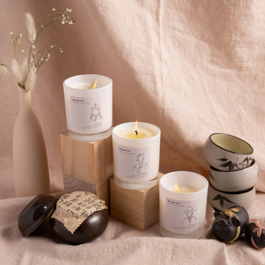korean candles family collection